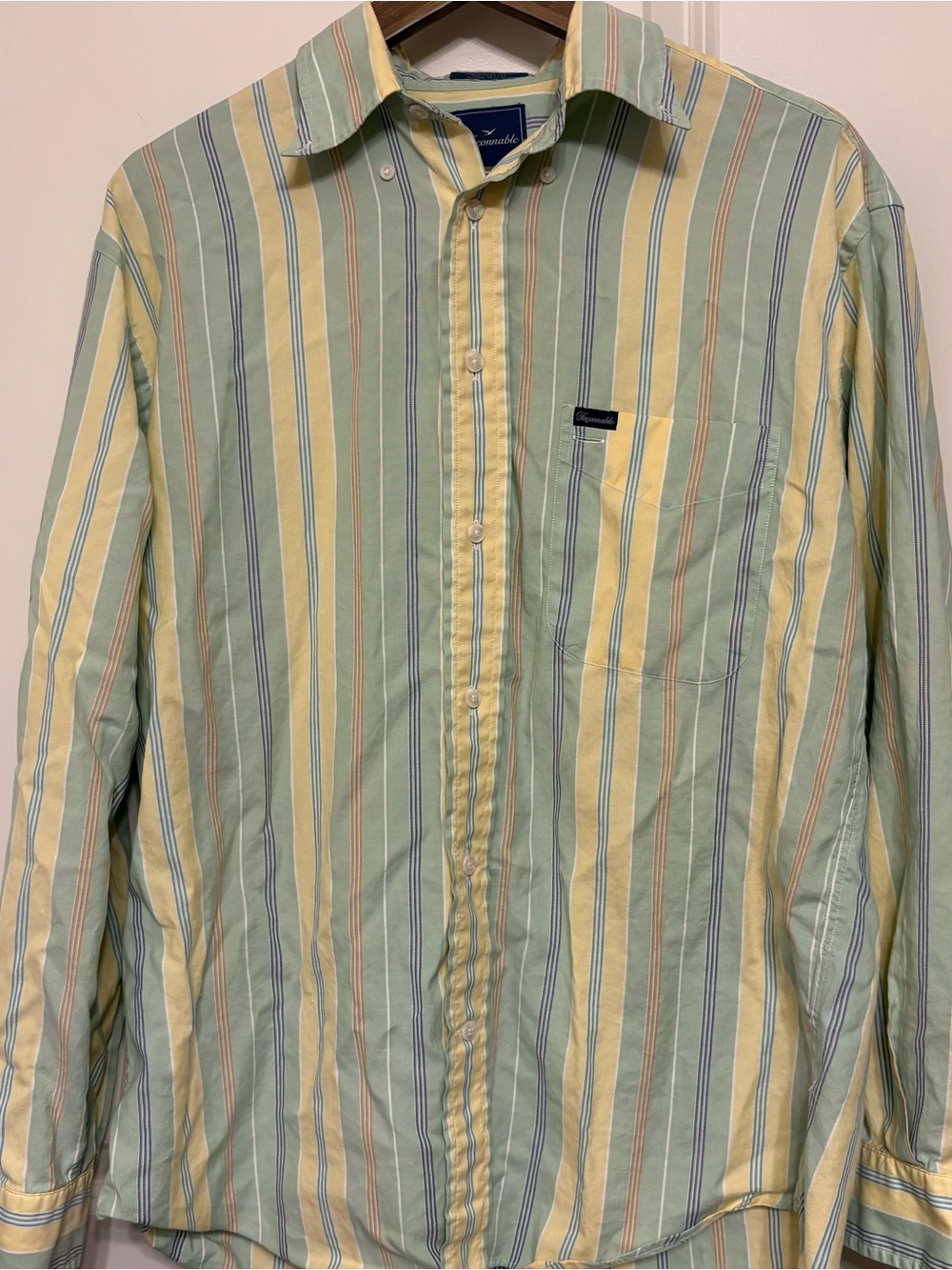 Faconnable Men's 100% Cotton Button-down Shirt